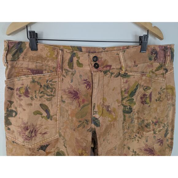 Pilcro Anthropologie Floral The Wanderer Low-Rise Pants - Picture 5 of 9